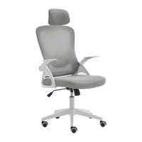 Miniatura 1 de SILLA ERGONÓMICA NETWAY CH-AIR GRIS BLANCA