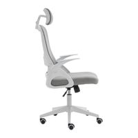 Miniatura 3 de SILLA ERGONÓMICA NETWAY CH-AIR GRIS BLANCA