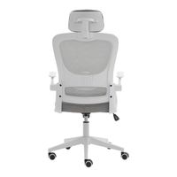 Miniatura 4 de SILLA ERGONÓMICA NETWAY CH-AIR GRIS BLANCA
