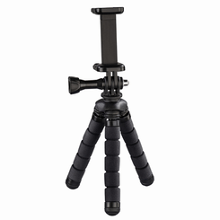 Hama - SmartPhoto Mini Trípode ``Flex´´ 14cm Negro (GoPro & Phone)