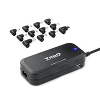 Miniatura 1 de CARGADOR AUTOMATICO TOOQ 90W 2USB 12PUNTAS