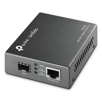 Miniatura 1 de CONVERTIDOR FIBRA TP-LINK MC420L OMADA RJ45 10Gb A RANURA SFP+ GIGA MiniGBIC MONTAJE EN CHASIS