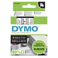 D1 - CINTAS DYMO 9MMX7M NEG/TRANS