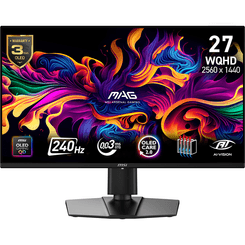 MSI MONITOR MAG 274QP QD-OLED X24. 26.5" 2560x1440 (WQHD) QD-OLED. 240HZ. NEGRO