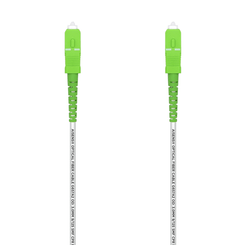 AISENS Cable Fibra      ptica Latiguillo G657A2 3 0 9 125 SMF Simplex CPR DCA LSZH  SC APC SC APC  Blanco  100 m