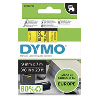 Miniatura 1 de D1 - CINTAS DYMO 9MMX7M  NEG/AMAR