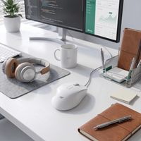 Miniatura 5 de Raton Netway ME360 USB Ergonómico Vertical  Blanco