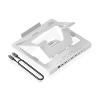 Miniatura 1 de AISENS - SOPORTE DE SOBREMESA AJUSTABLE PARA PORTATIL / TABLET CON USB-C DOCKING 7 EN 1, GRIS