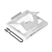 Miniatura 2 de AISENS - SOPORTE DE SOBREMESA AJUSTABLE PARA PORTATIL / TABLET CON USB-C DOCKING 7 EN 1, GRIS