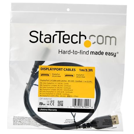 1M DISPLAYPORT 1.4 CABLE VESA CERTIFIED 8K 60HZ HB R3 - Imagen 2 de 5 1M DISPLAYPORT 1.4 CABLE VESA CERTIFIED 8K 60HZ HB R3 - Imagen 2 de 5