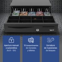 Miniatura 4 de iggual Cajón Portamonedas IRON-50 42cm 5+8