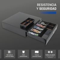 Miniatura 8 de iggual Cajón Portamonedas IRON-35 42cm 5+6 negro