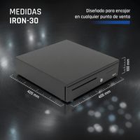Miniatura 10 de iggual Cajón Portamonedas IRON-35 42cm 5+6 negro
