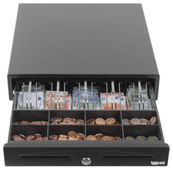 iggual Cajón Portamonedas IRON-70 44,5cm 5+8 negro