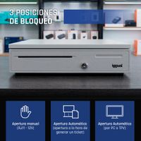 Miniatura 9 de iggual Cajón Portamonedas IRON-50W 42cm 5+8 blanco