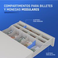 Miniatura 10 de iggual Cajón Portamonedas IRON-50W 42cm 5+8 blanco