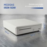 Miniatura 13 de iggual Cajón Portamonedas IRON-50W 42cm 5+8 blanco