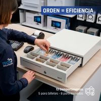 Miniatura 14 de iggual Cajón Portamonedas IRON-50W 42cm 5+8 blanco