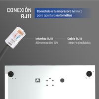 Miniatura 17 de iggual Cajón Portamonedas IRON-50W 42cm 5+8 blanco