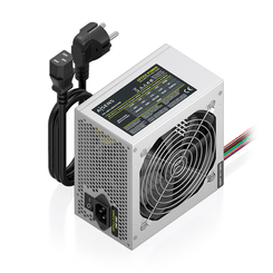AISENS - FUENTE ALIMENTACION ATX 500W CON CABLE DE ALIMENTACION OEM, PLATA