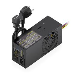 AISENS - FUENTE ALIMENTACION TFX 500W CON CABLE DE ALIMENTACION OEM, NEGRA