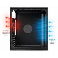 Miniatura 9 de Caja COOLBOX  COOLBOX CAJA MATX M100 USB-C 3.2 GEN1 FULL METAL MESH S/FTE  Negro