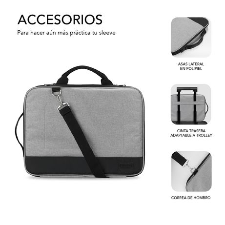 MALETIN PORTATIL SUBBLIM ADVANCE 13,3 - 14´´ GREY - Imagen 2 de 7 MALETIN PORTATIL SUBBLIM ADVANCE 13,3 - 14´´ GREY - Imagen 2 de 7