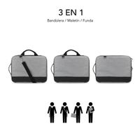 Miniatura 3 de MALETIN PORTATIL SUBBLIM ADVANCE 13,3 - 14´´ GREY
