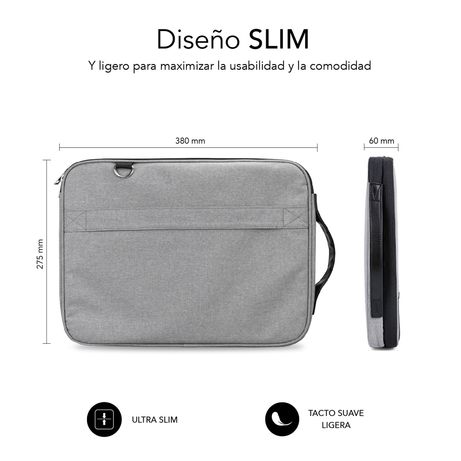 MALETIN PORTATIL SUBBLIM ADVANCE 13,3 - 14´´ GREY - Imagen 4 de 7 MALETIN PORTATIL SUBBLIM ADVANCE 13,3 - 14´´ GREY - Imagen 4 de 7