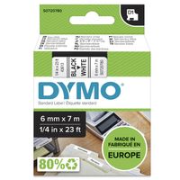 Miniatura 2 de D1 - CINTAS DYMO 6MMX7M NEG/BLAN