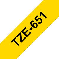 Miniatura 2 de BROTHER Cinta laminada amarillo/negro 24mm