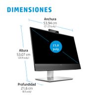 Miniatura 7 de HP Monitor de videoconferencia FHD HP E24mv G4   23.8" LCD IPS Full HD HDMI VGA Altavoces