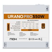 Miniatura 9 de Fuente Alimentación 550W NOX Urano PRO White 550W Bronze 80 PLUS Bronze  Blanco
