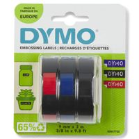 Miniatura 3 de 3 m. x 9 mm. Blister 3 unidades (negro  azul y rojo)