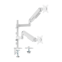 AISENS Soporte de Mesa Eco Contrapeso Giratorio e Inclinable para Monitor TV 9KG  3 Pivotes  2 Brazos  de 17  32   Negro