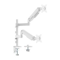 Miniatura 2 de AISENS Soporte de Mesa Eco Contrapeso Giratorio e Inclinable para Monitor TV 9KG  3 Pivotes  2 Brazos  de 17  32   Negro