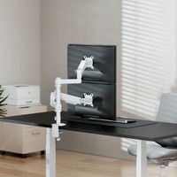 Miniatura 6 de AISENS Soporte de Mesa Eco Contrapeso Giratorio e Inclinable para Monitor TV 9KG  3 Pivotes  2 Brazos  de 17  32   Negro