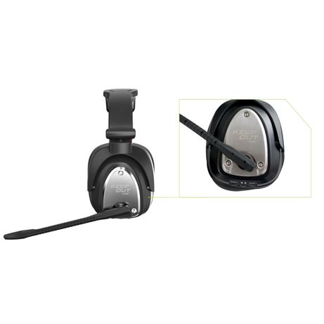 HEADSET INALAMBRICO GAMING KEEPOUT 7.1 HXAIR WIRELESS 2.4Ghz PARA PC/ PS4 / PS3 / XBOX.... TRANSMISO - Imagen 2 de 4 HEADSET INALAMBRICO GAMING KEEPOUT 7.1 HXAIR WIRELESS 2.4Ghz PARA PC/ PS4 / PS3 / XBOX.... TRANSMISO - Imagen 2 de 4
