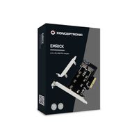 Miniatura 2 de CONTROLADORA CONCEPTRONIC PCIEXPRESS X4 2 PUERTOS SSD M2