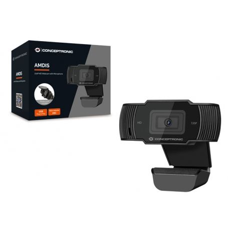 WEBCAM FHD CONCEPTRONIC AMDIS 720P USB 3.6MM 30 FPS ANGULO VISION 68º MICROFONO INTEGRADO - Imagen 5 de 6 WEBCAM FHD CONCEPTRONIC AMDIS 720P USB 3.6MM 30 FPS ANGULO VISION 68º MICROFONO INTEGRADO - Imagen 5 de 6