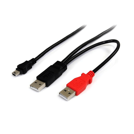 6 FT USB Y CABLE FOR EXTERNAL - Imagen 1 de 4 6 FT USB Y CABLE FOR EXTERNAL - Imagen 1 de 4