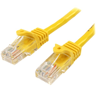 Miniatura 1 de 1m Yellow Snagless UTP Cat5e Patch Cable