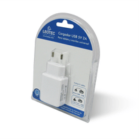 Miniatura 3 de CARGADOR LEOTEC TABLET Y SMARTPHONE 5V 2A BLANCO