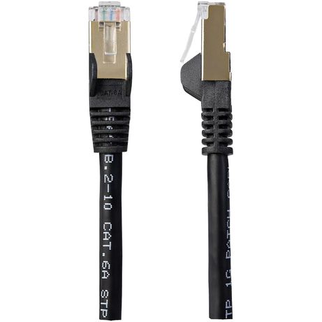 10M CAT6A ETHERNET CABLE BLACK - SHIELDED COPPER WI RE - Imagen 2 de 4 10M CAT6A ETHERNET CABLE BLACK - SHIELDED COPPER WI RE - Imagen 2 de 4