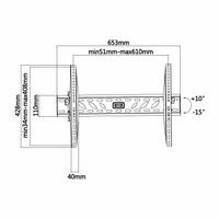 Miniatura 5 de SOPORTE DE PARED AISENS PANTALLAS 37P  70P NEGRO WT70T 019