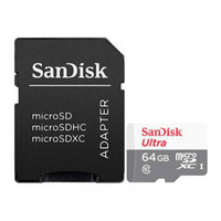 Miniatura 1 de MEMORIA 64GB MICRO SDXC + SD ADAPTER SANDISK CLASE 10