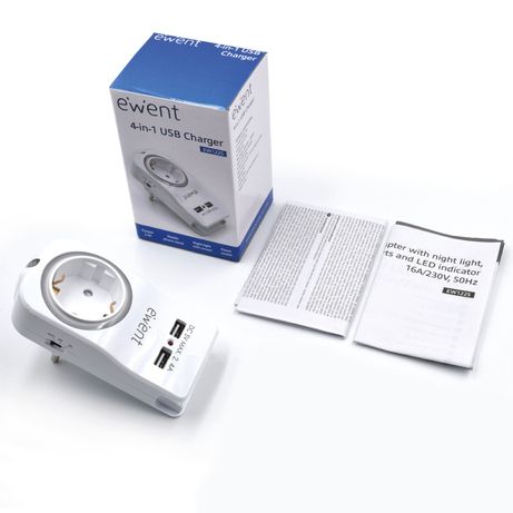 Ewent Cargador USB 4en1 2.4A - Imagen 6 de 6 Ewent Cargador USB 4en1 2.4A - Imagen 6 de 6