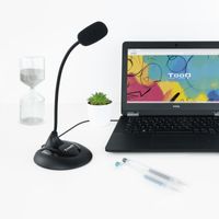 Miniatura 4 de MICROFONO TOOQ TQMM-213 JACK3.5MM NEGRO MULTIMEDIA FLEXIBLE