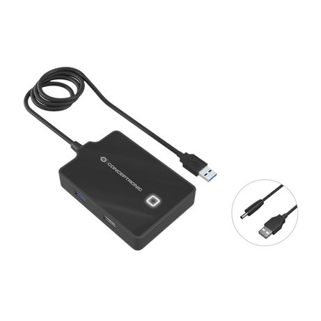 HUB USB 2.0 & 3.0 CONCEPTRONIC HUBBIES10B 4 PUERTOS Y CABLE DE 90CM - Imagen 4 de 4 HUB USB 2.0 & 3.0 CONCEPTRONIC HUBBIES10B 4 PUERTOS Y CABLE DE 90CM - Imagen 4 de 4