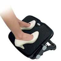 Miniatura 2 de ADJUSTABLE UNDER DESK FOOT REST LARGE 18X14IN ERGONOMIC FOOTRE ST